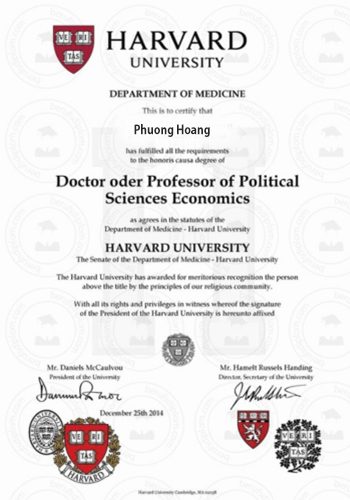 Phuong Hoang certificate